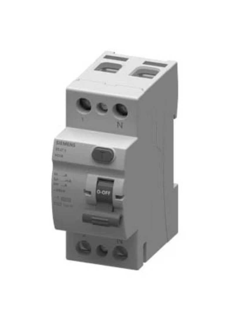 Siemens 5TJ Residual Current Circuit Breaker (RCCB), 2-Pole, 40A, 300mA, Type AC - (5TJ7614-0)
